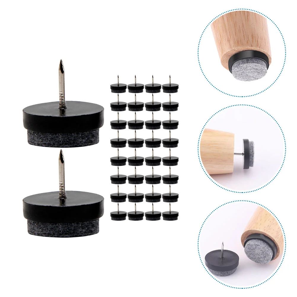 

Furniture Chair Leg Pads Sliders Nail Floor Feet Pad Glides Mat Hardwood Felt Floorscovers Table Protectors Legs Foot Glide