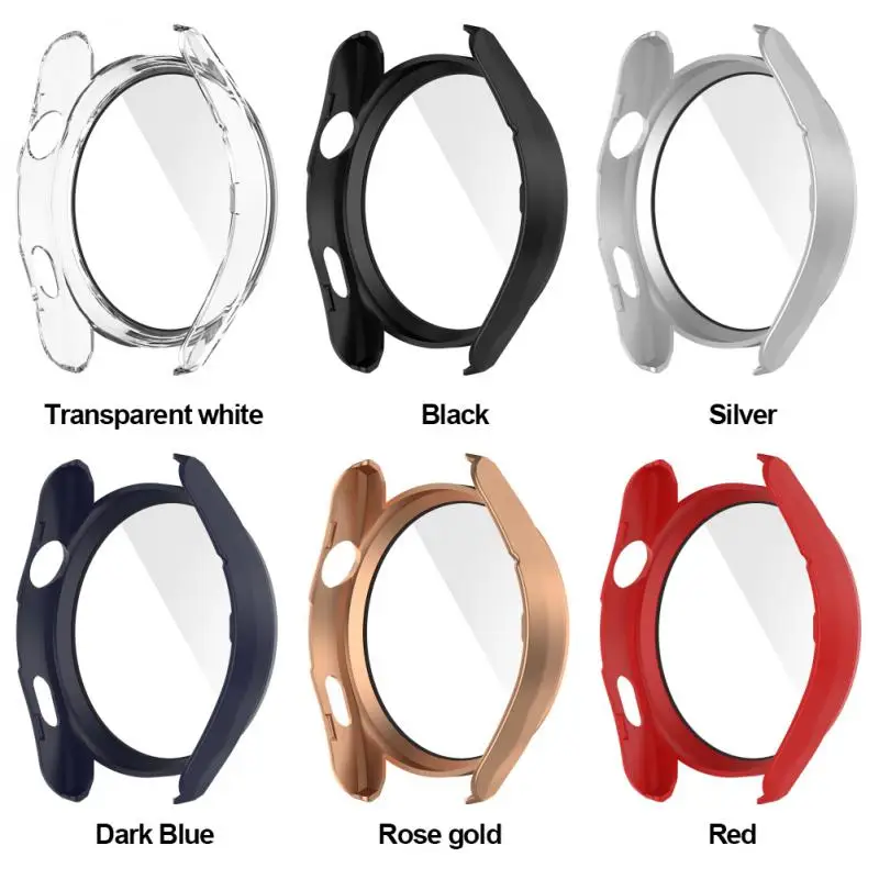 

Tpu Soft Rubber Tempered Film Anti-fall All-in-one Pc Hard Shell Watch Protective Cover For Huawei Watch3 New
