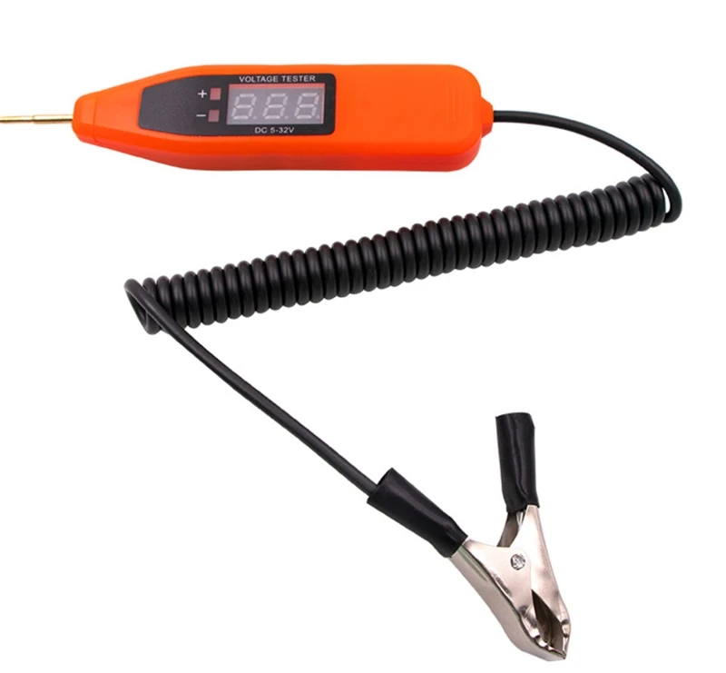 

Circuit Spring Line Test Pen Car Voltage-Light Tester Digital LCD Probe Detector