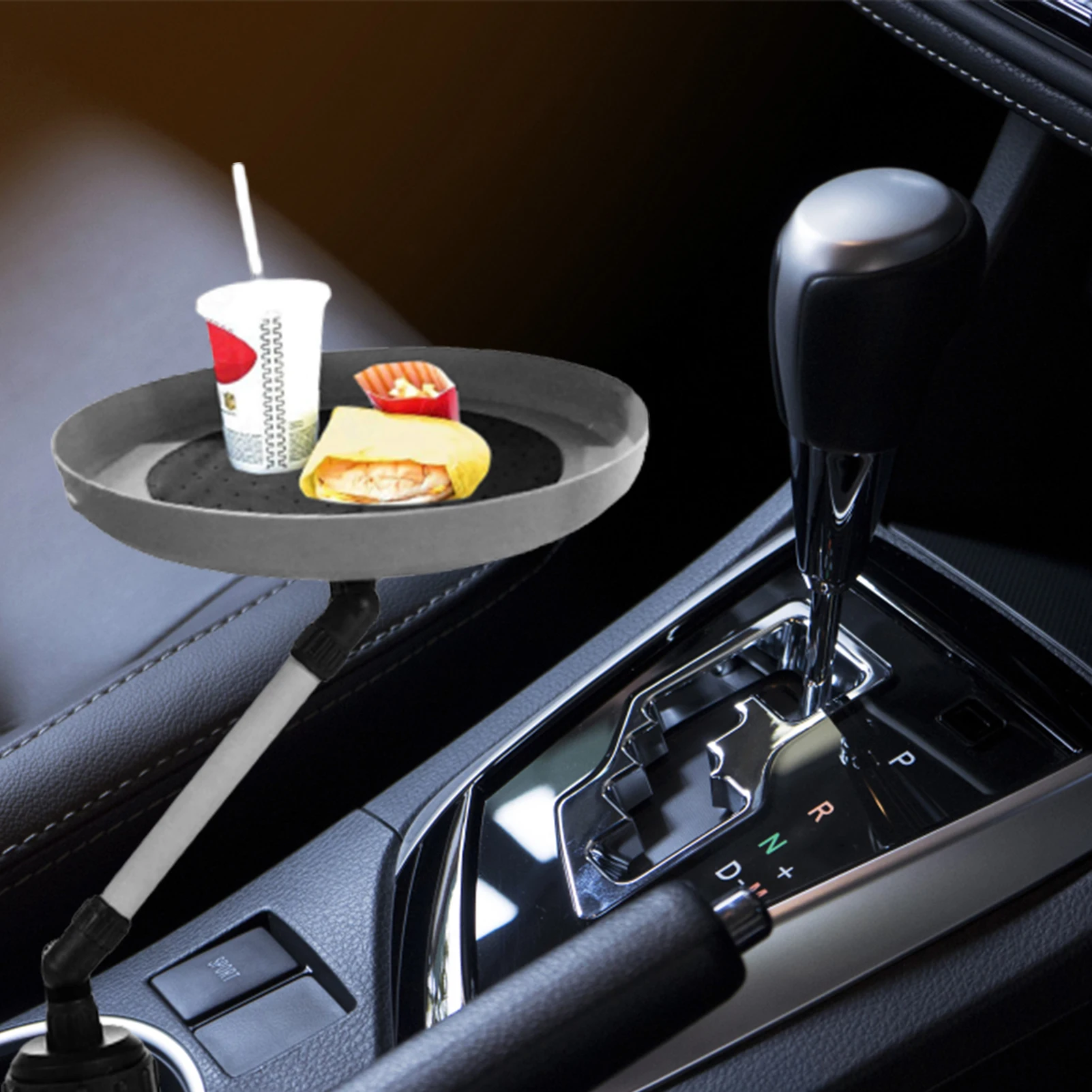 

360 Degree Swivel Tray Adjustable Car Tray Table 360Adjustable Swivel Tray For Car Enjoy Your Food & Drink And Stay Organized