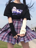 deeptown kawaii anime print t shirt women japanese style cartoon tshirt harajuku graphic tee top short sleeve female summer 2022