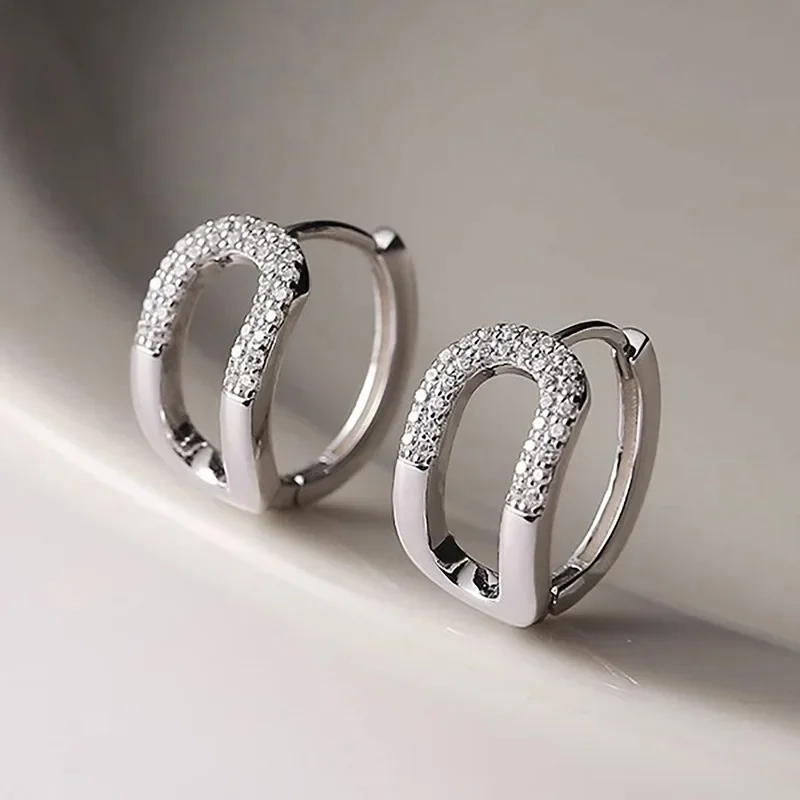 2024 новые европейские и американские простые геометрические пряжки для ушей