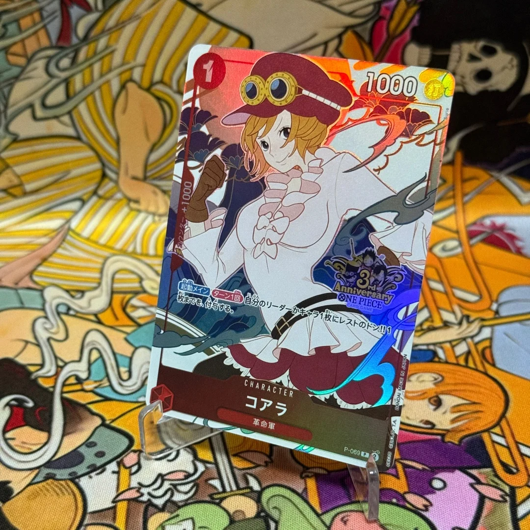 Фото One Piece TCG Японская коллекционная карта P-069 Коала P, китайская версия, набор к 3-й годовщине, 1 карта Красная Коала (фойл). №4