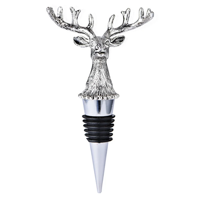 

Creative Wine Stopper Animal Bottle Stopper Deer Head Wine Stopper Red Wine Stopper Sealed Fresh Wine Bottle Stopper