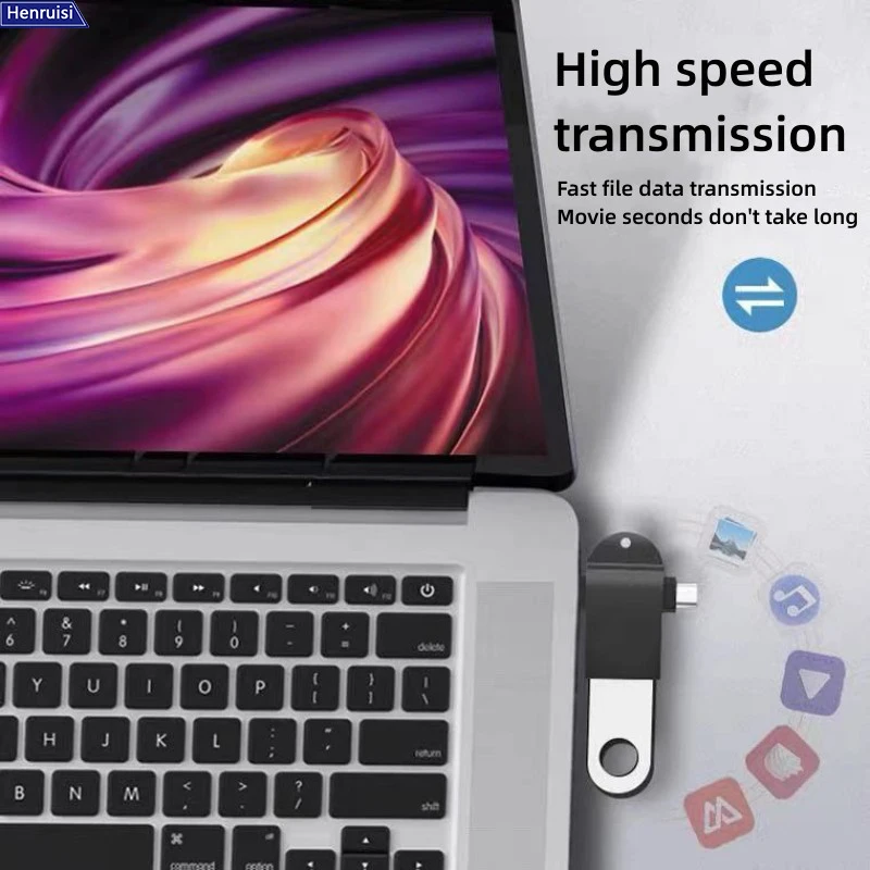 Two in One OTG Adapter USB3.0 Female To Micro USB Male&Type C Male Connector Adapters 5Gbps Data Transmitting Adapter