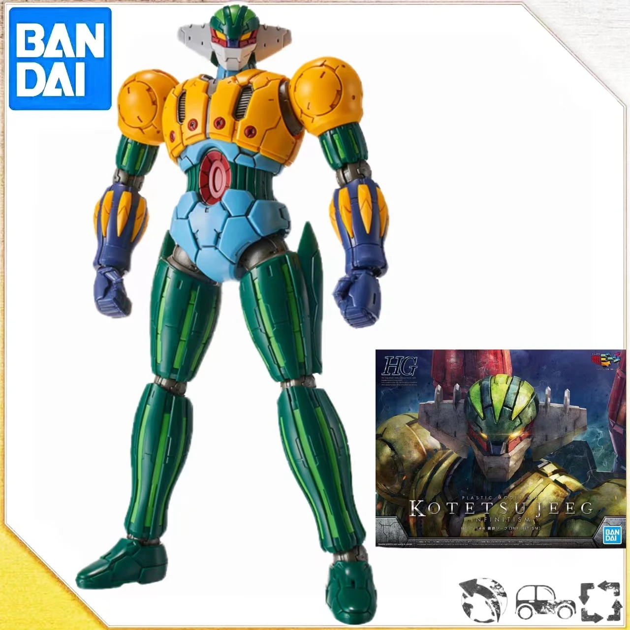 Набор сборных моделей Bandal HG 1/144 INFINITISM Kotetsu Jeeg GUDAM, фигурки героев, коллекция детских подарков