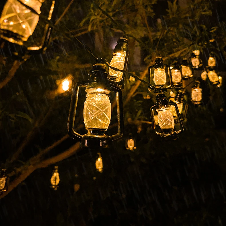 Солнечная атмосфера для кемпинга светильник 30 светодиодов в стиле ретро