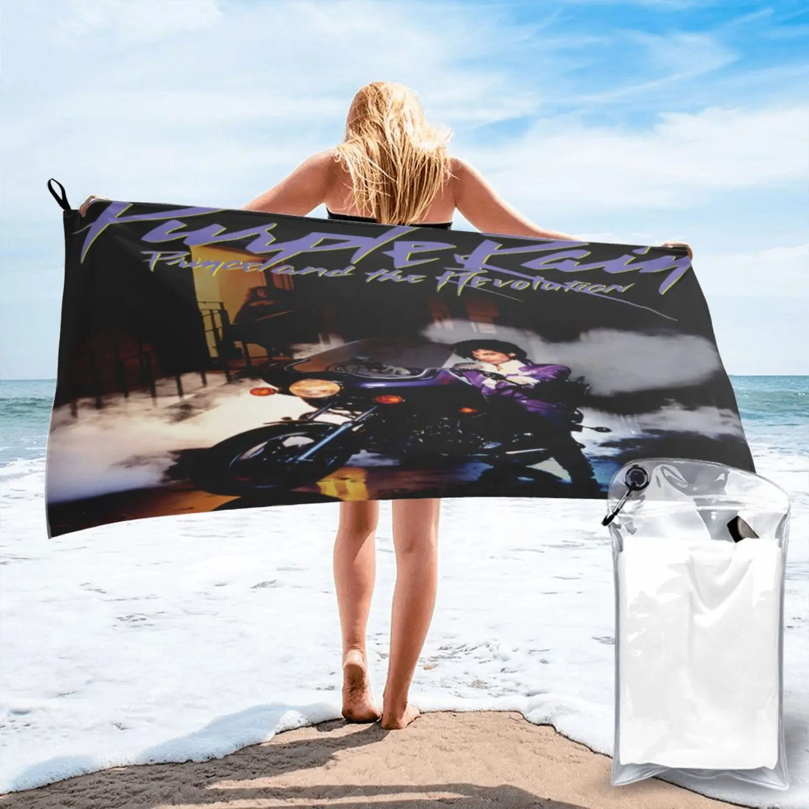 

Пляжное полотенце Prince Purple Rain Rip 80, банный халат, женское кухонное полотенце, пляжное полотенце, банное пляжное одеяло для дома, полотенце для ...