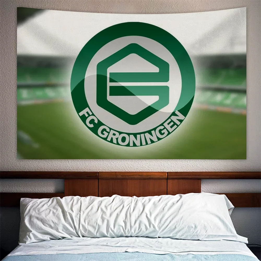 FC G-Groningen декоративный гобелен полиэстер баннер ручной работы настенный