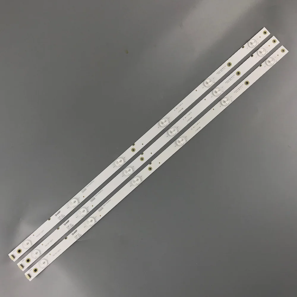 

LED backlight strip FOR Sharp LC-32LE265 LC-32LE263M LC-32LE185M LC-32LE260 LC-32LE2651-TT A-HWCQ32D676 3V 6LED 633MM