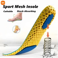 xiaomi memory foam insoles sport support running insert mesh deodorant breathable cushion for feet man women orthopedic soles