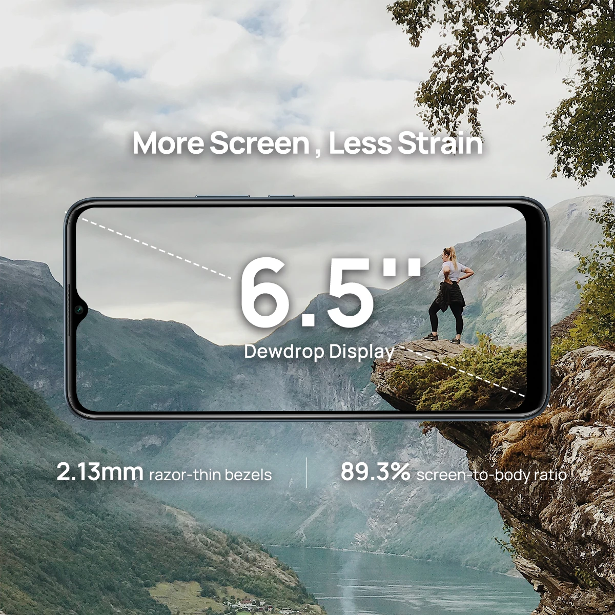 WIKO T10 Smartphone Android 2GB RAM 64GB ROM 5000mAh 6.5 Inch HD+ Display 13 MP Camera Mobile Phones Global Version 2022