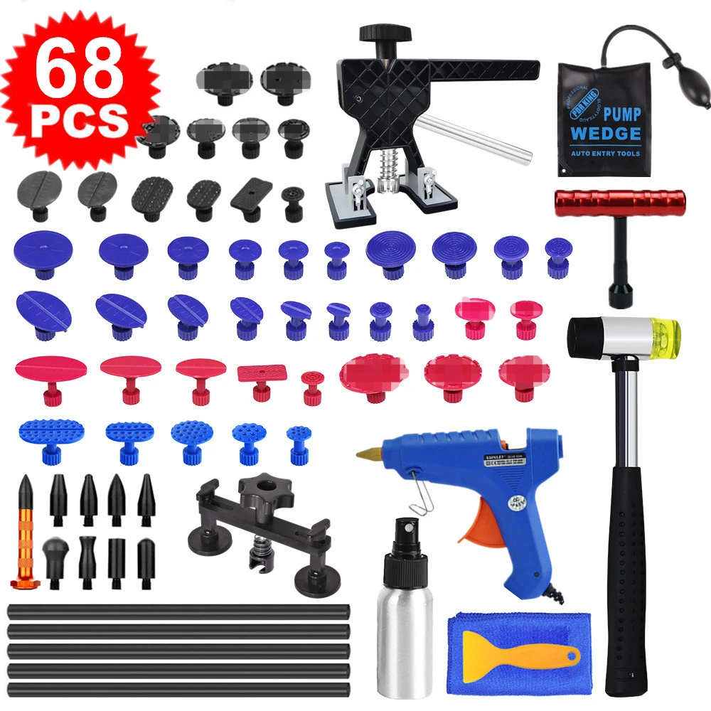 

Инструменты для ремонта вмятин на автомобиле Набор для ремонта вмятин, автомобильные безпокрасочные наборы для удаления вмятин на кузове а...