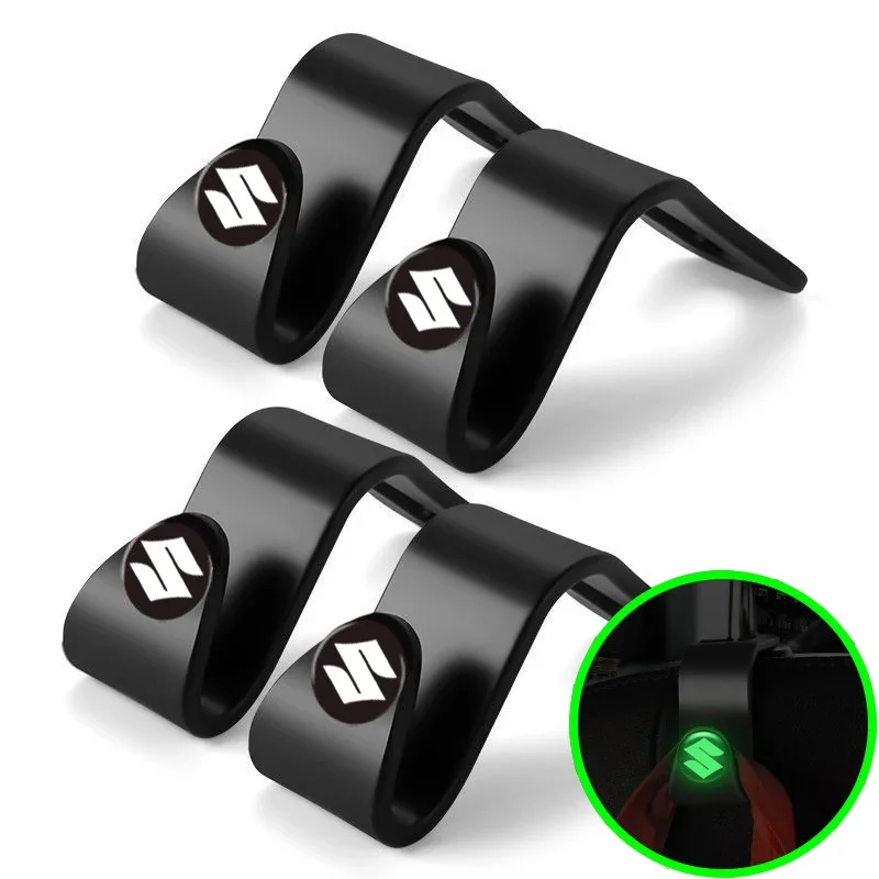 

2/4 шт., портативный подвесной светящийся крючок для салона автомобиля для Suzuki Swift Jimny SX4 S Cross Samurai Vitara Alto Liana Ignis