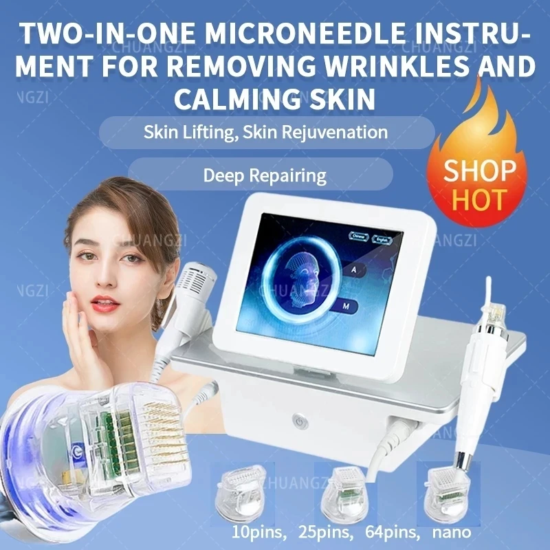 2-in-1 state-of-the-art fractional RF microneedle machine/the most popular RF microneedle beauty machine for facial enhancement enlarge