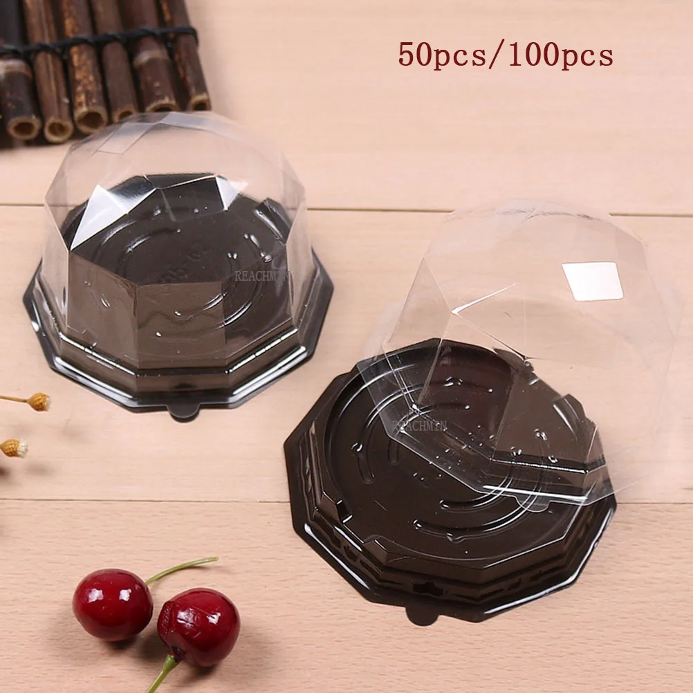 

50pcs 100pcs Diamond Shape Mooncake Boxes And Packaging Box Disposable Mousse Packaging Boxes Cake Boxes For Wedding Birthday