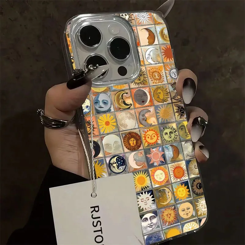 Чехол для телефона Ins Sun Moon Infinix Hot Note Zero 50 40 30 12 12i Smart 9 8 7 6 5 Play Pro Plus 4G 5G Задняя крышка