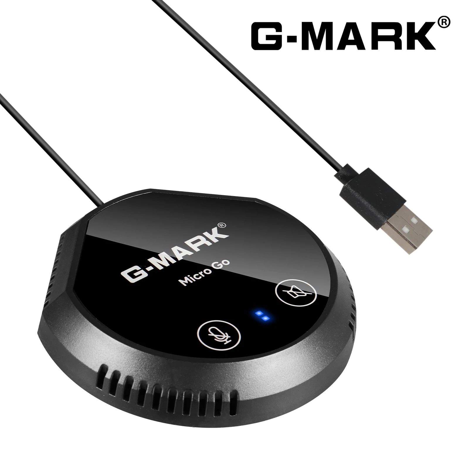 USB Speakers With Microphone G-MARK Micro Go Bluetooth Conference Speakerphone Compatible For Computer Plug and Plays