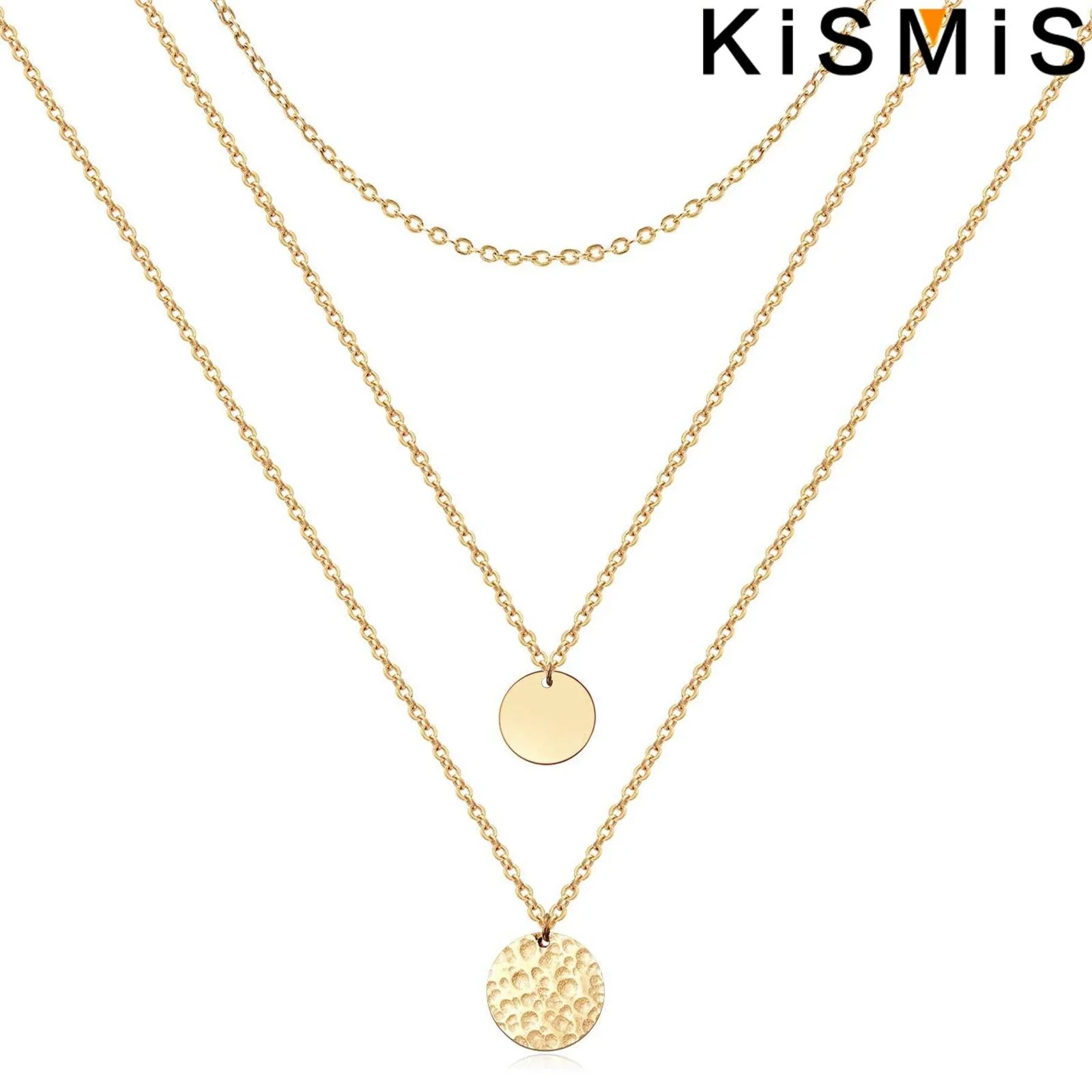 KISMIS 1 комплект многослойное ожерелье из нержавеющей стали изящное колье-чокер с