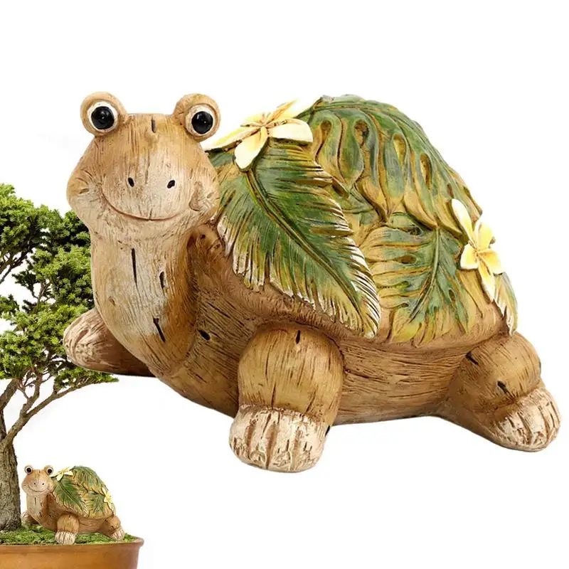 

WholesaleTurtle Garden Statue Animal Tortoise Resin Ornament Decor Turtle Figure Sculpture Garden Statues Gardening Accessories