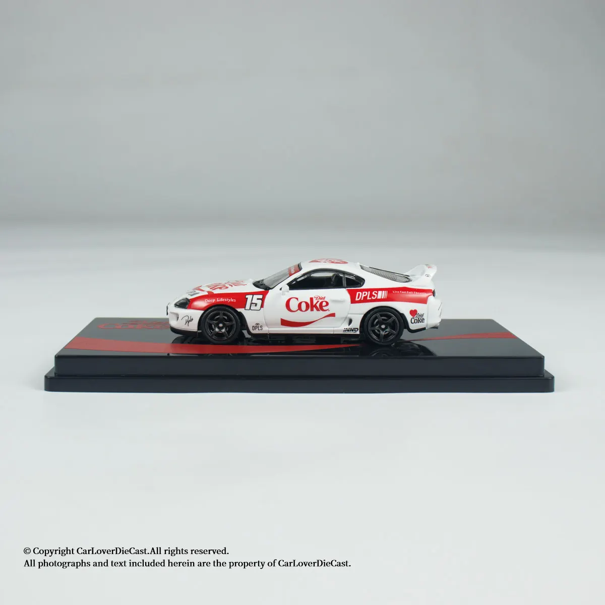 Фото Модель гоночного автомобиля INNO Diecast в масштабе 1/64: Toyota Supra A80, литая под давлением, из сплава, лимитированная серия для Гонконга №4