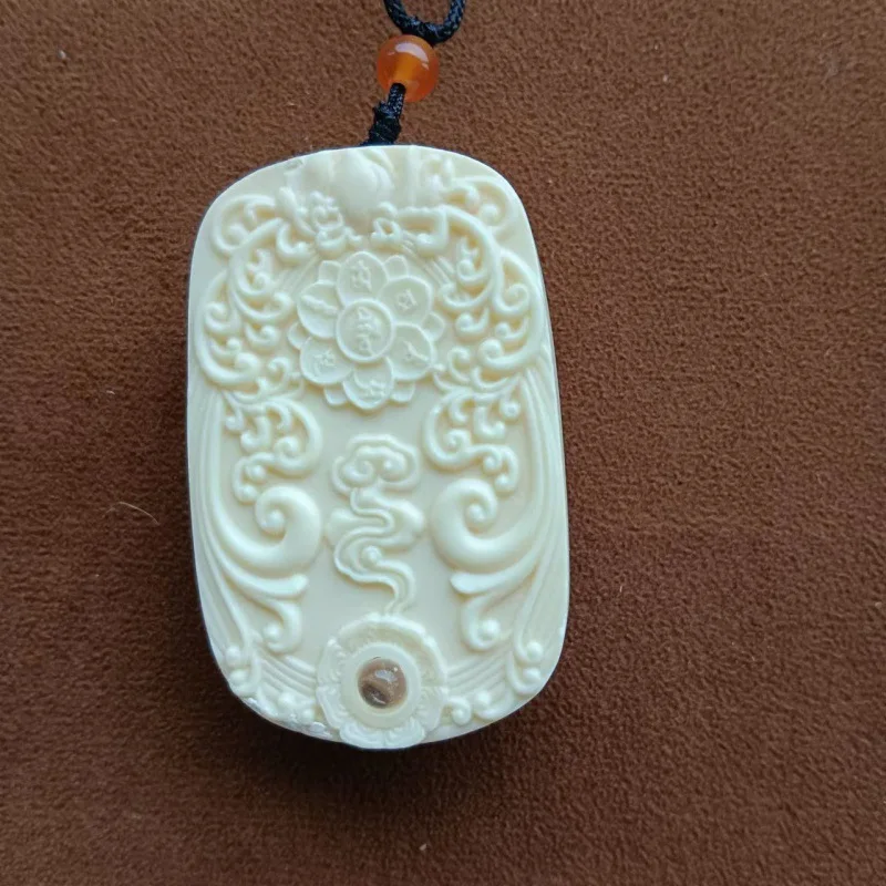 Новый продукт резная подвеска в виде головы Гуаньинь цвета слоновой кости