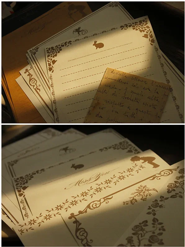 

Винтажный набор бумаги для письма 8 листов