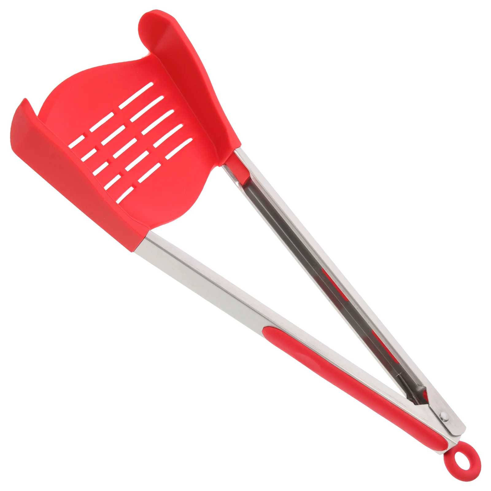 

1Pc 2-in-1 Silicone Clip Multifunctional Clip Spatula Intelligent Food Clip for Kitchen BBQ
