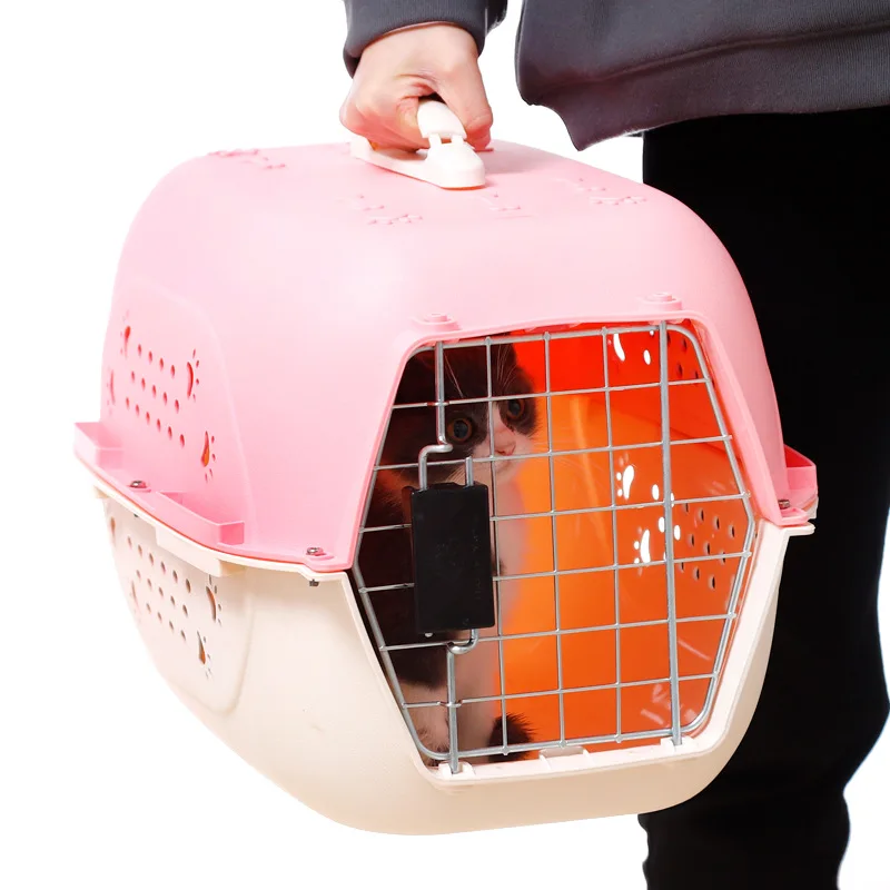 

Dog Cat Carrier Box Outdoor Travel Transport Portable Bags Pet Product Cat Air Consignment Carriers Bag Small Dog Puppy Kitten