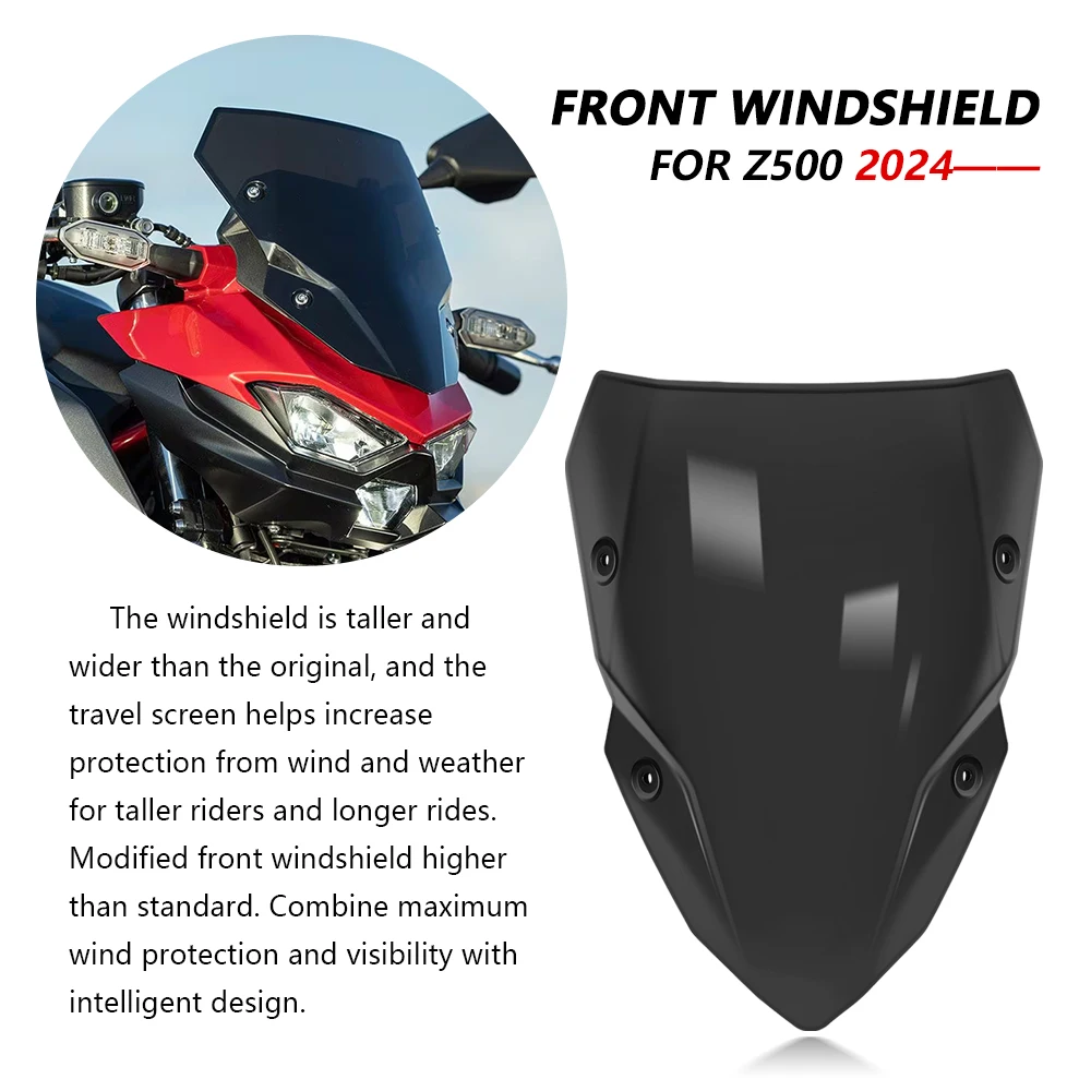 Для Z500 SE Z 500 2024 2025 переднее усиление лобового стекла с двойным пузырьком ветровое