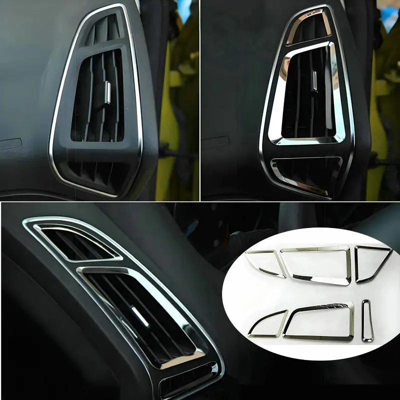 6 шт./комплект автомобильные кондиционеры из нержавеющей стали для Ford Focus 3 4 MK3 MK4