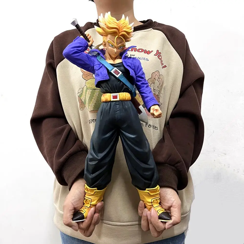 44cm Anime Figure Dragon Ball Z Goku Trunks Action Figure GK Oversized Statue PVC Model Toys For