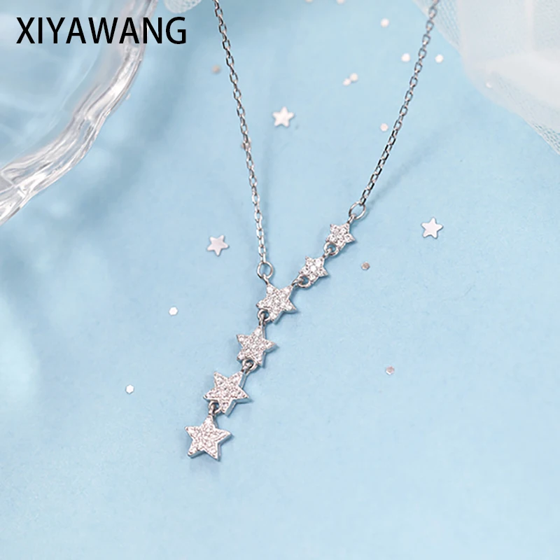 

XIYAWANG Elegant Pendant Choker Clavicle Chain Fashion Necklace for Women Wedding Jewelry Collar цепочка на шею женская