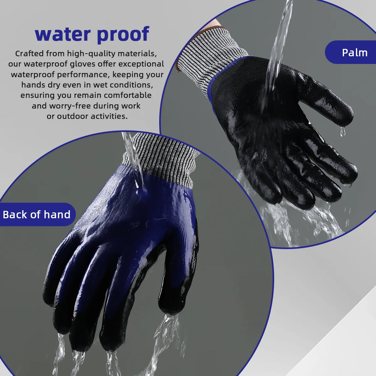 Водонепроницаемые рабочие перчатки