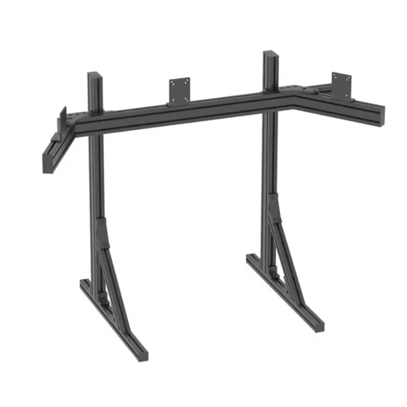 Индивидуальный Sim Rig Racing Simulator Крепления для одного экрана Тройные подставки