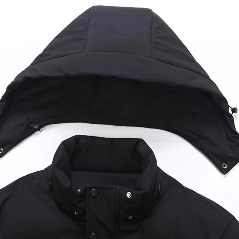 Мужские короткие пальто с перьями для мужчин среднего возраста зима 2025 Новинка 90%