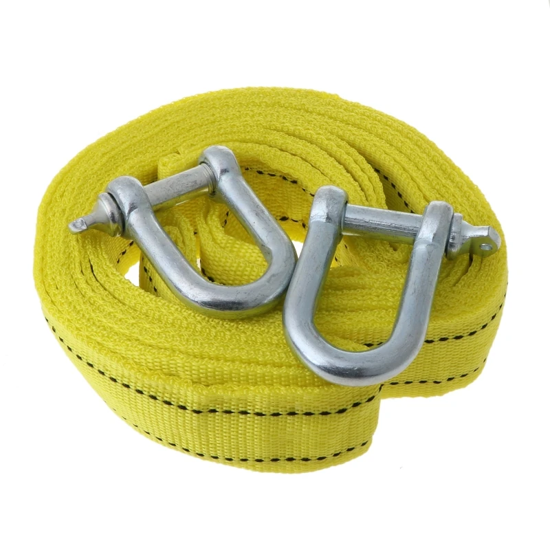 

5 Ton 4 for M Automotive Truck Vehicle Boat Reflective Tow Rope Strap with Hooks Emergency Heavy Duty Hauling Pulling Li T3EF