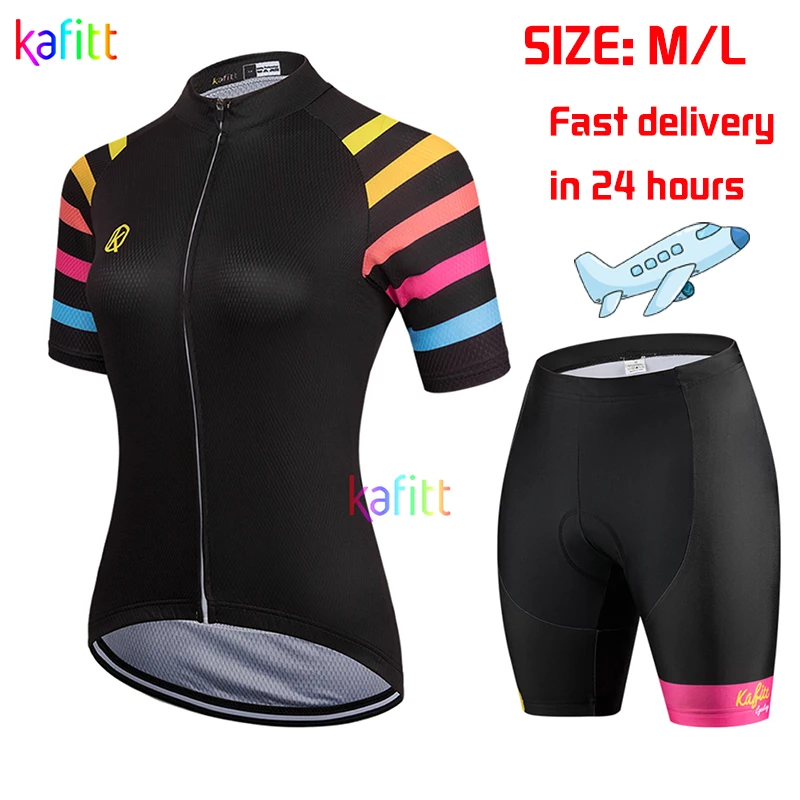 

2022 Kafitt Women's Short Sleeve Jersey MTB Cycling Clothing GEL Ropa Ciclismo Road Bike Shirt Triathlon Uniform Breathable