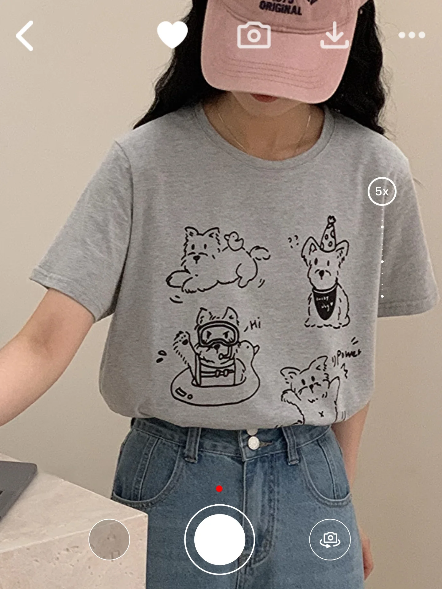 ◆ ~ Винтажная супермягкая базовая футболка из чистого хлопка с мультяшным