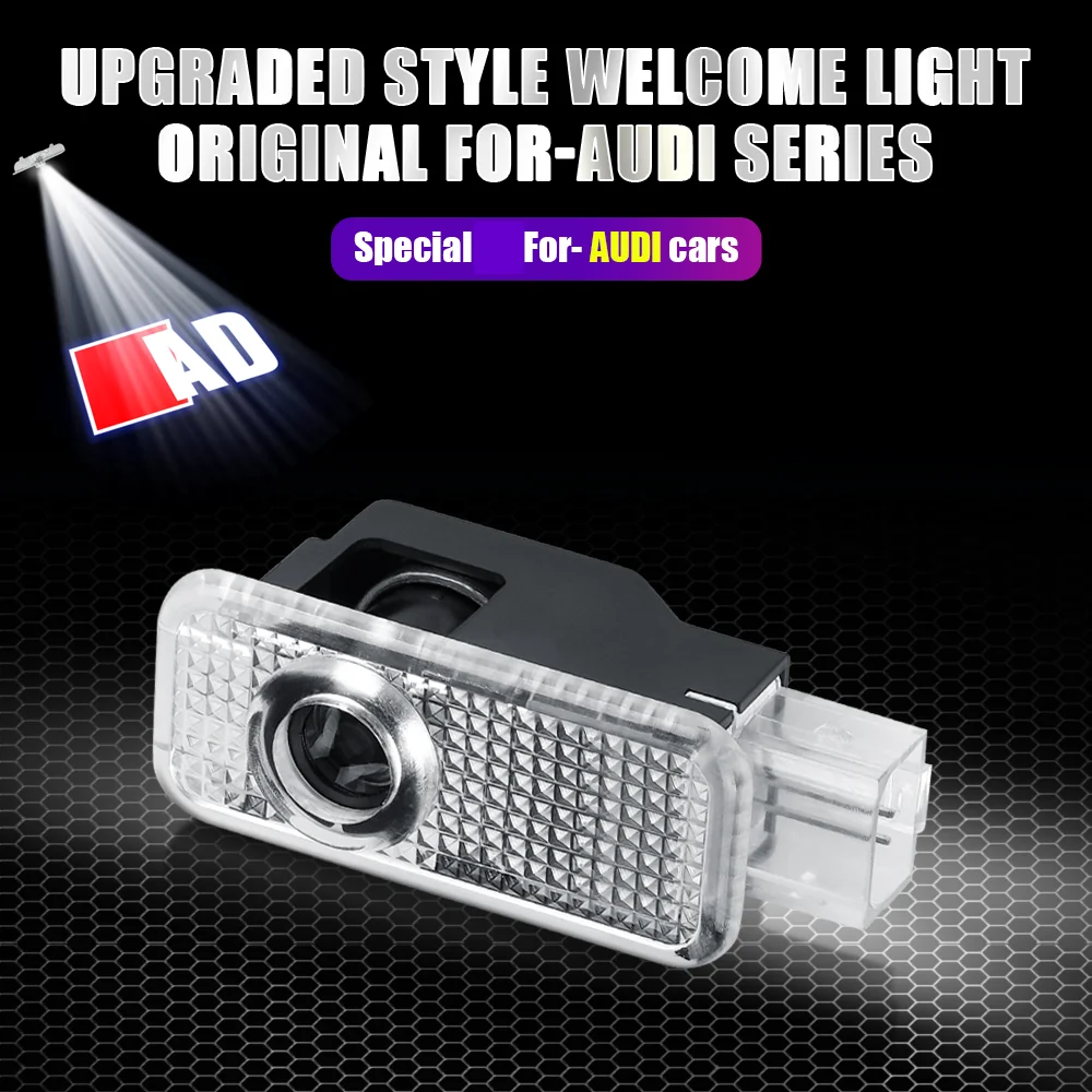 

2 Pieces car accessories led lights welcome light For AUDI A6L A8L A4L A3 A5 A7 Q3 Q5 Q7 Projector Shadow Ghost Lamp