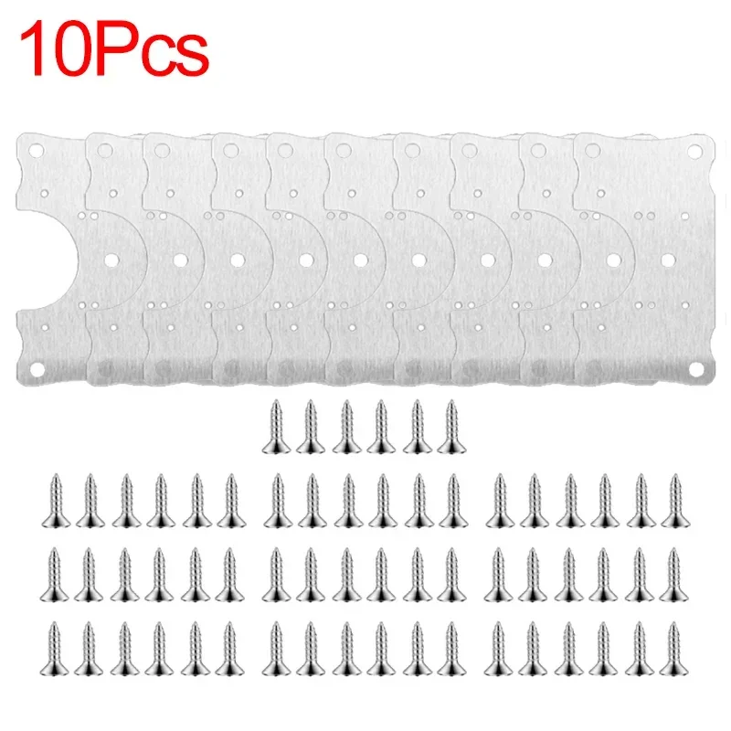 Ремонтная пластина дверной петли кухонного шкафа, комплект для ремонта петель шкафа, боковые панели, монтажные пластины, ящик, окно, мебельные аксессуары