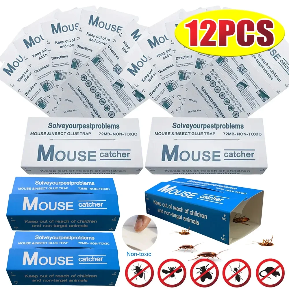 Клеевая ловушка Shunmaii для мышей 12 шт. пакетов липкая бумажная доска разрушения
