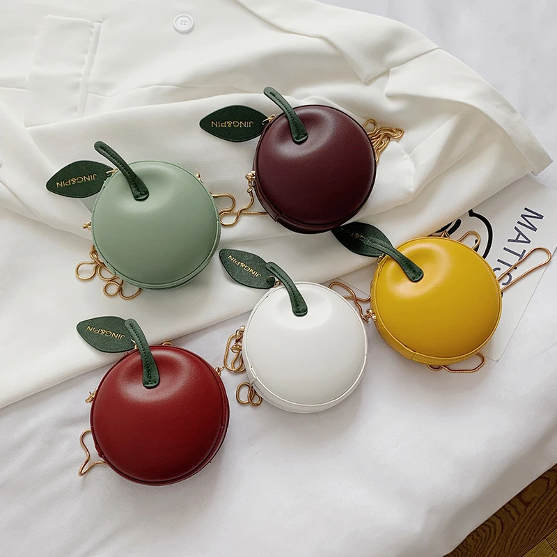 

Sweet Circular Bags for Women 2022 Fashion Chain Crossbody Bag Small Handbags PU Leather Ladies Shoulder Purse