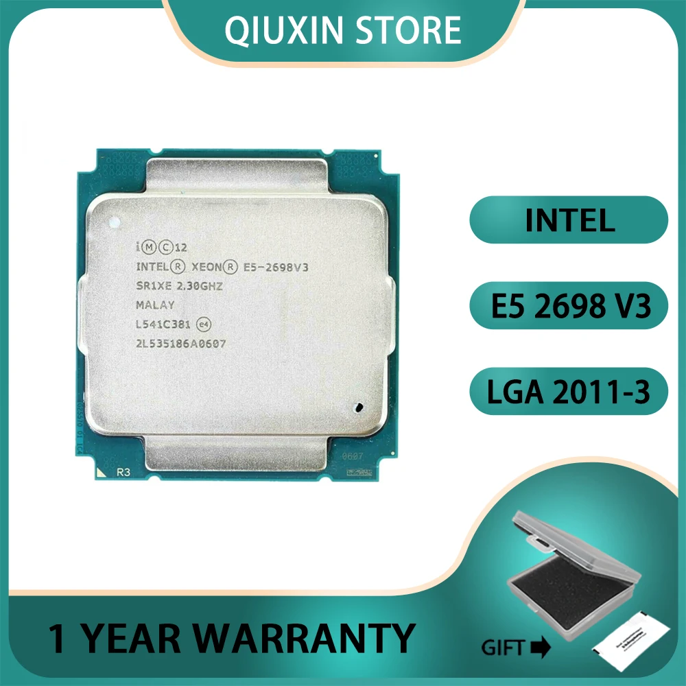 

Intel Xeon E5 2698 V3 Processor SR1XE 2.3Ghz 16 Core 135WCPU E5 2698V3 Socket LGA 2011-3