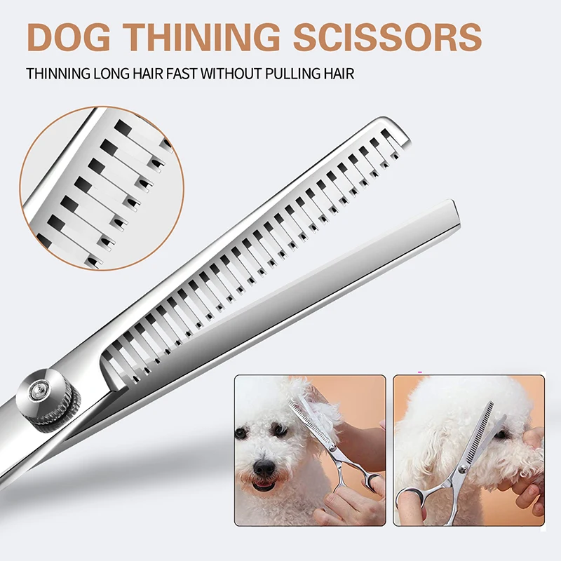 4 шт. ножницы для ухода за собаками с безопасным круглым кончиком набора стрижки