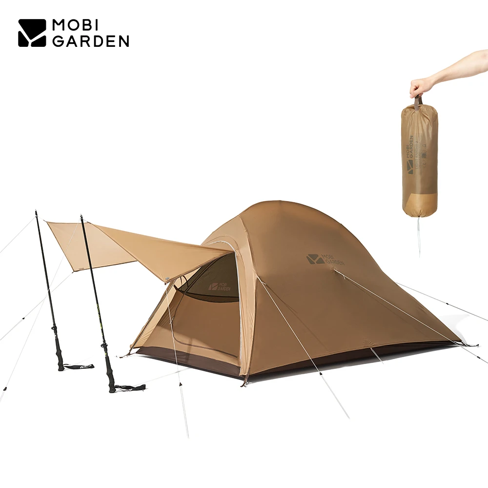 

MOBI GARDEN Camping Ultralight Backpacking Tent Lightweight 1-2 Persons Waterproof Outdoor 3-4 Seasons