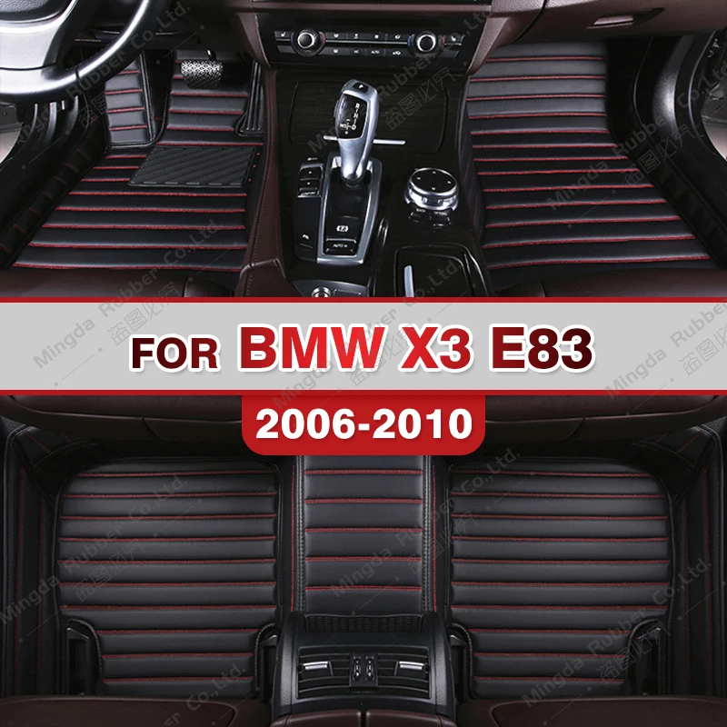 

Car floor mats for BMW X3 E83 2006 2007 2008 2009 2010 Custom auto foot Pads automobile carpet cover interior accessories