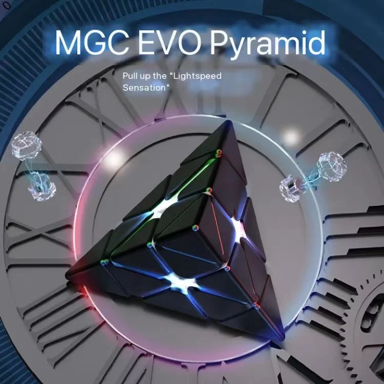 

YJ MGC EVO Pyraminx Magnetic Magic Speed Cube Stickerless Professional Fidget Toys MGC EVO 3x3 Pyramid Cubo Magico Puzzle
