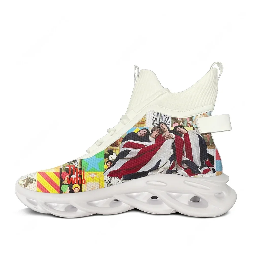 Фото Кроссовки The Who High Top Flats для мужчин, женщин и подростков, высококачественная персонализированная модная повседневная обувь, обувь на заказ №2