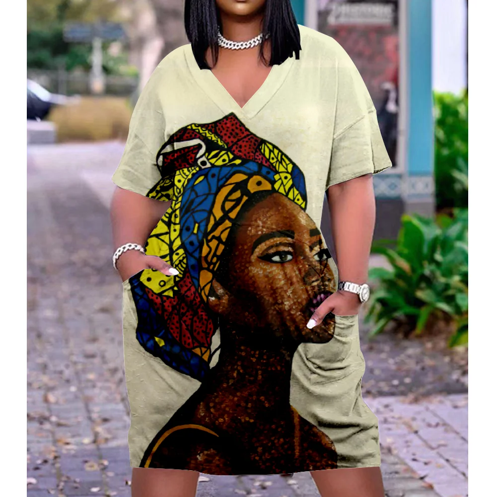 

Sexy Aboriginal dress African women beach Dress party elegant loose overVarious sizesd sexy sundress